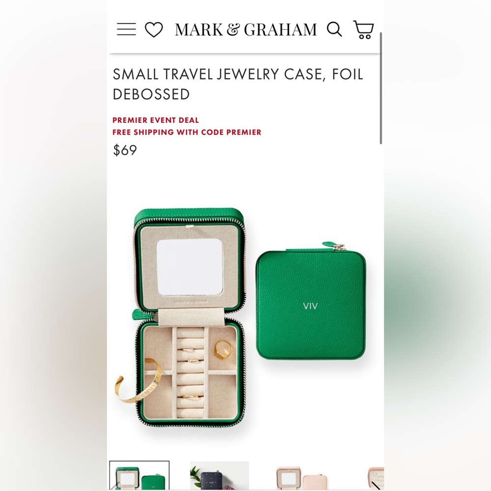 Mark & Graham travel Jewelry Case